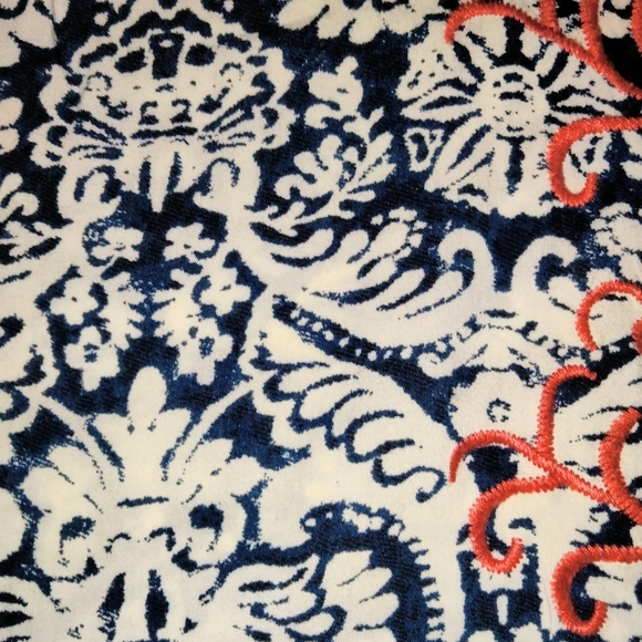 Solitaire (Size S) Multi-Print Embroidered Boho Top - Picture 2 of 6